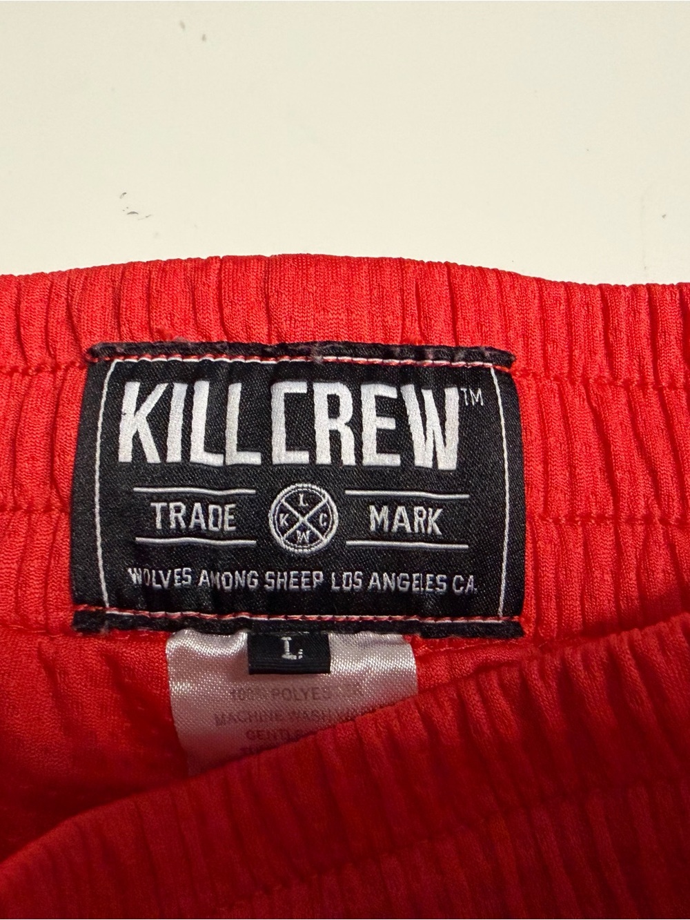 Kill Crew red Muay Thai shorts - Picture 3 of 5